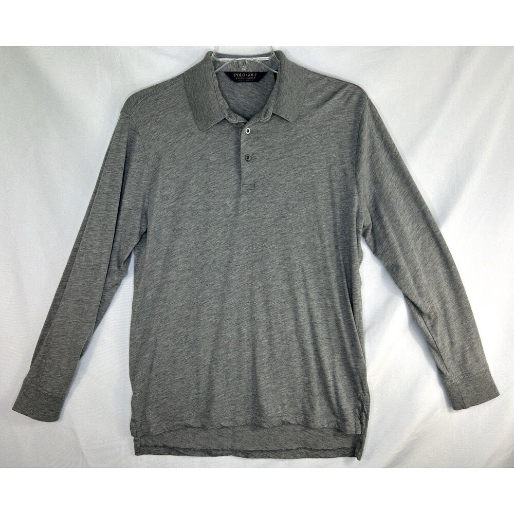 Polo Golf Ralph Lauren Performance Wool Blend Men's M Gray Long Sleeve